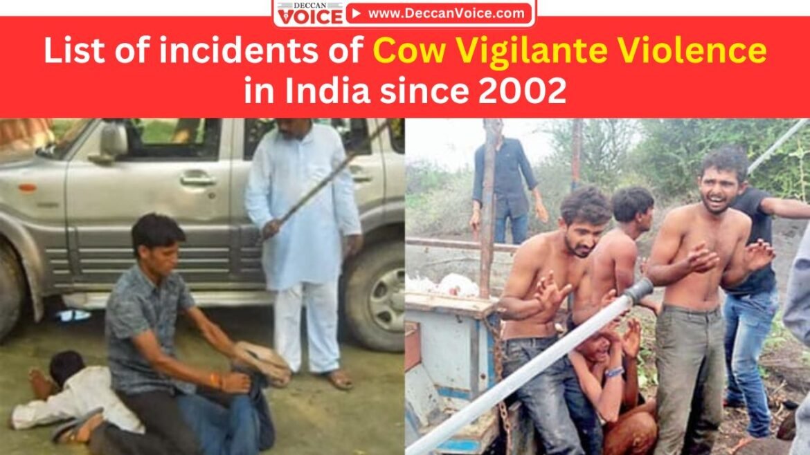 List of incidents of cow vigilante violence in India since 2002 - deccanvoice.com