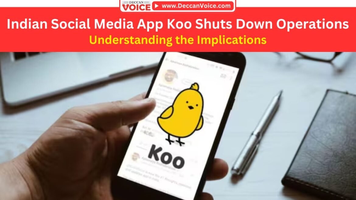 Indian Social Media App Koo Shuts Down Operations - deccanvoice.com