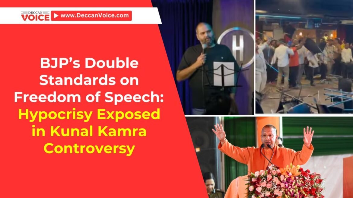 BJP’s Double Standards on Freedom of Speech Hypocrisy Exposed in Kunal Kamra Controversy - DeccanVoice