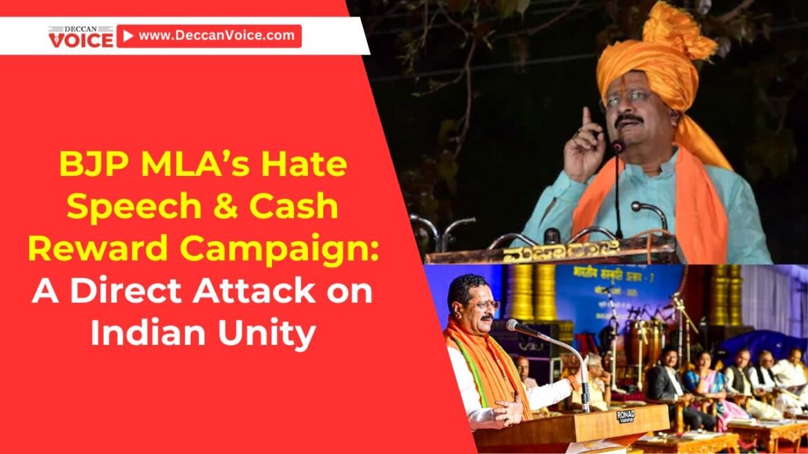 BJP MLA’s Hate Speech & Cash Reward Campaign: A Direct Attack on Indian Unity